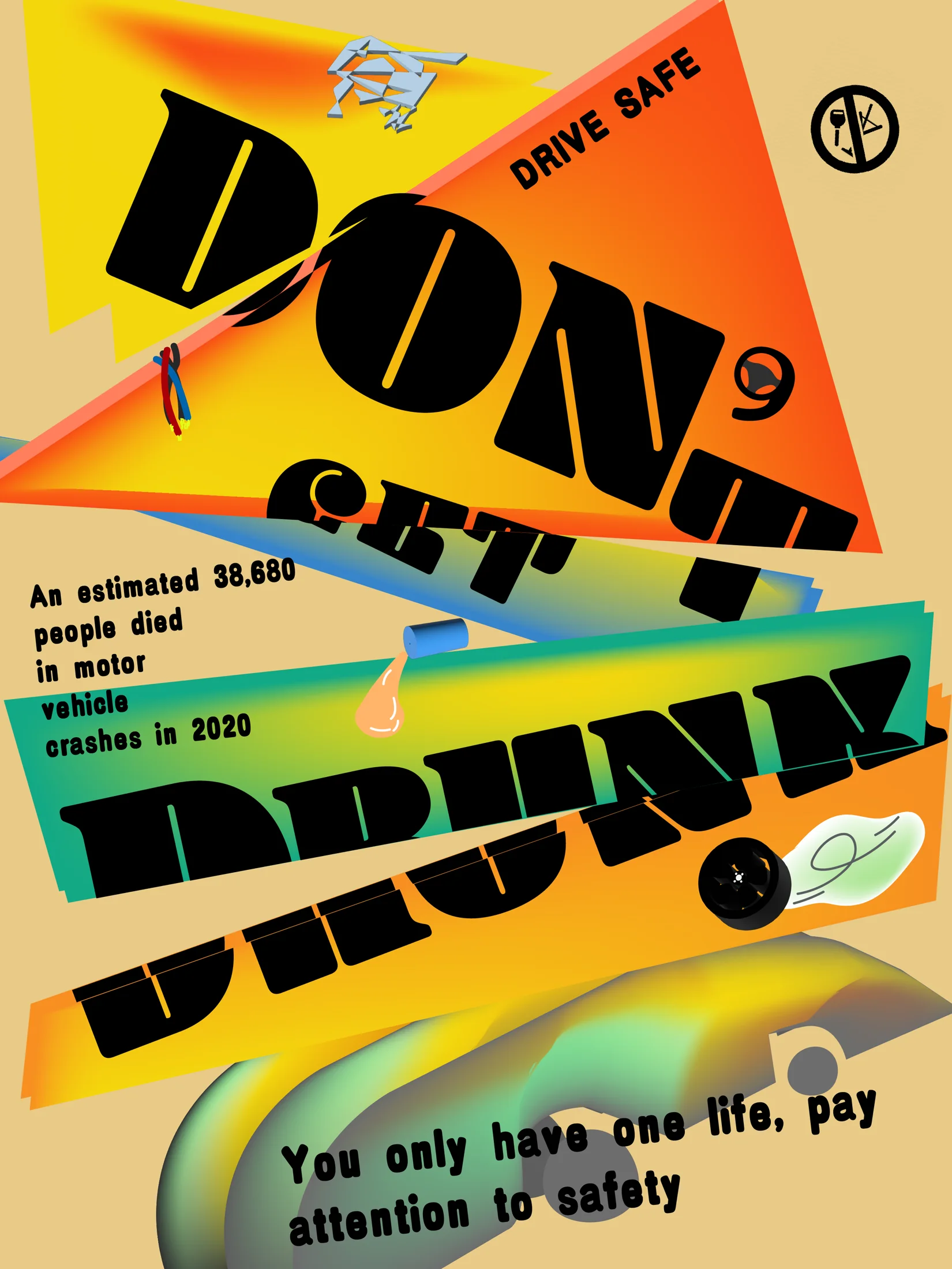 Selected graphic poster one